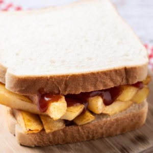 French Fry Chip Butty