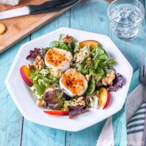 Caramalized Goat Cheese Walnut Salad